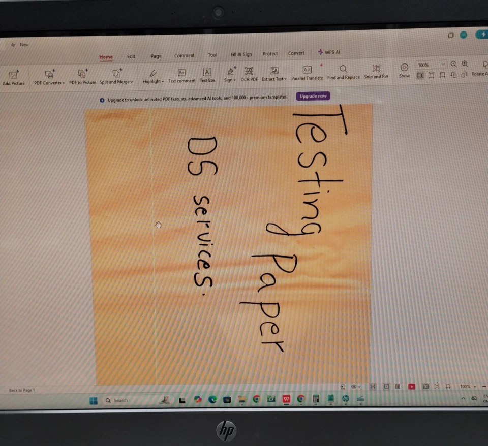 Hp ScanJet Pro 2000 s1 Sheetfed Duplex Color Scanner 50-Sheet ADF OCR Monochrome - Image 3 of 4