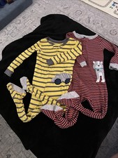 Set Of 2 - 2T Toddler Striped Footie Pajamas - Carters - Zip Up