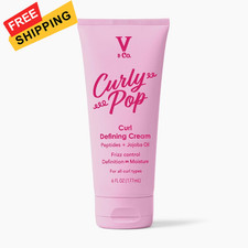 V Co. Curly Pop Curl Defining Cream   6 Ounce Pack of 1 , White