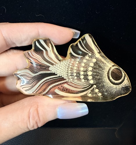 Mid Century Modern - Abraham Palatnik Lucite Beta Fish Big Eyes - Nautical