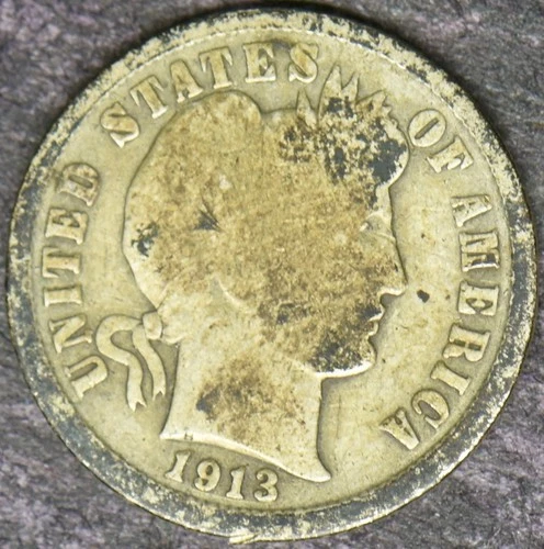 1913-S Barber Silver Dime - ✪COINGIANTS✪