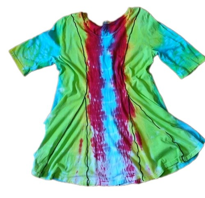 #ad Dharma Trading Company Tie Dye T shirt Sz M Cotton Woodstock USA Hippie Festival $14.00