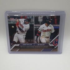 2024 Topps Now Josh Naylor Bo Naylor #64 Cleveland Guardians Brothers Celebrate