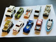 LOT OF 10 MINIATURE MINI DIECAST  PLASTIC TOY CARS VEHICLES TRUCKS