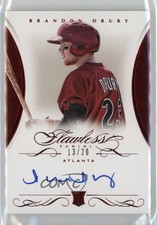 2016 Panini Flawless Rookie Signatures Ruby /20 Brandon Drury #RF-BD Auto 17xm