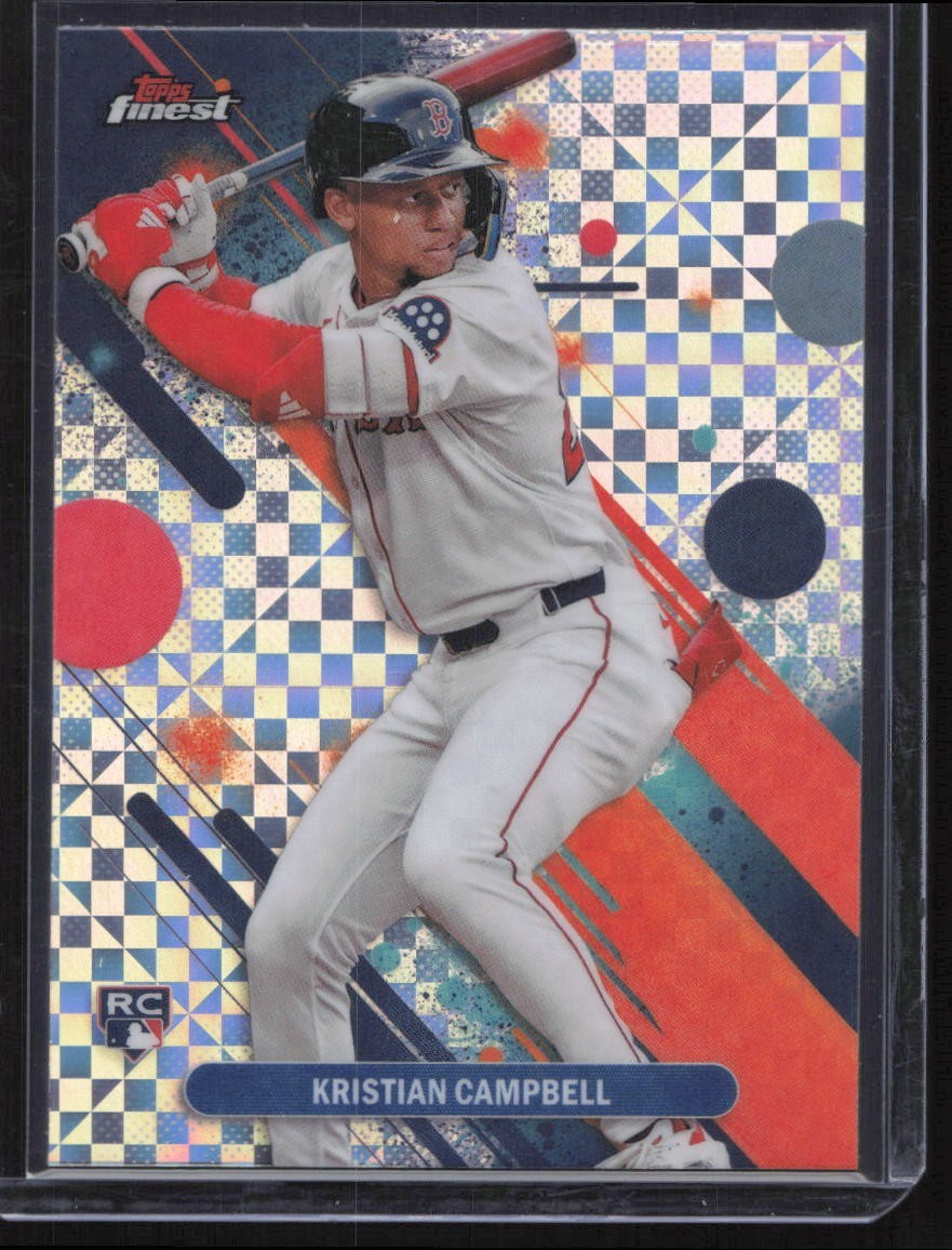 2025 Topps Finest - Common Kristian Campbell #98 Checkerboard Refractor (RC)