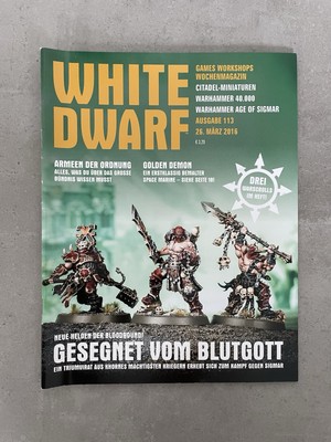White Dwarf 113 26. März 2016 (Deutsch) Games Workshop Warhammer AoS 40k WD