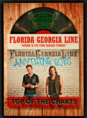 2014 Panini Country Music ''Top of the Charts'' #2 Florida Georgia Line-GREEN FOIL