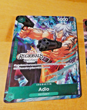 ONE PIECE ENGLISH CARD REGIONALS HOLO GAME CARTE Adio P-078 ALT MINT