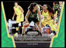 2021-22 Panini Prizm WNBA Widescreen Green Prizm Sue Bird Seattle Storm #5