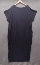 Women's Casual Loose Pocket Long Dress Short Sleeve Round Neck 2XL