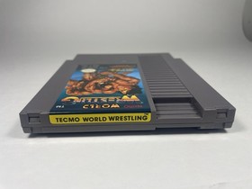 Tecmo World Wrestling (Nintendo NES, 1990) Cartridge & Manual Authentic Tested 