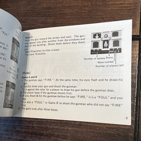 Wild Gunman NES Manual Solo Original Nintendo Folleto Aut&eacute;ntico