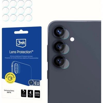 4x Kameraglas für Galaxy S25 FE 3mk Objectivschutzglas Kameraschutz Hybridglas