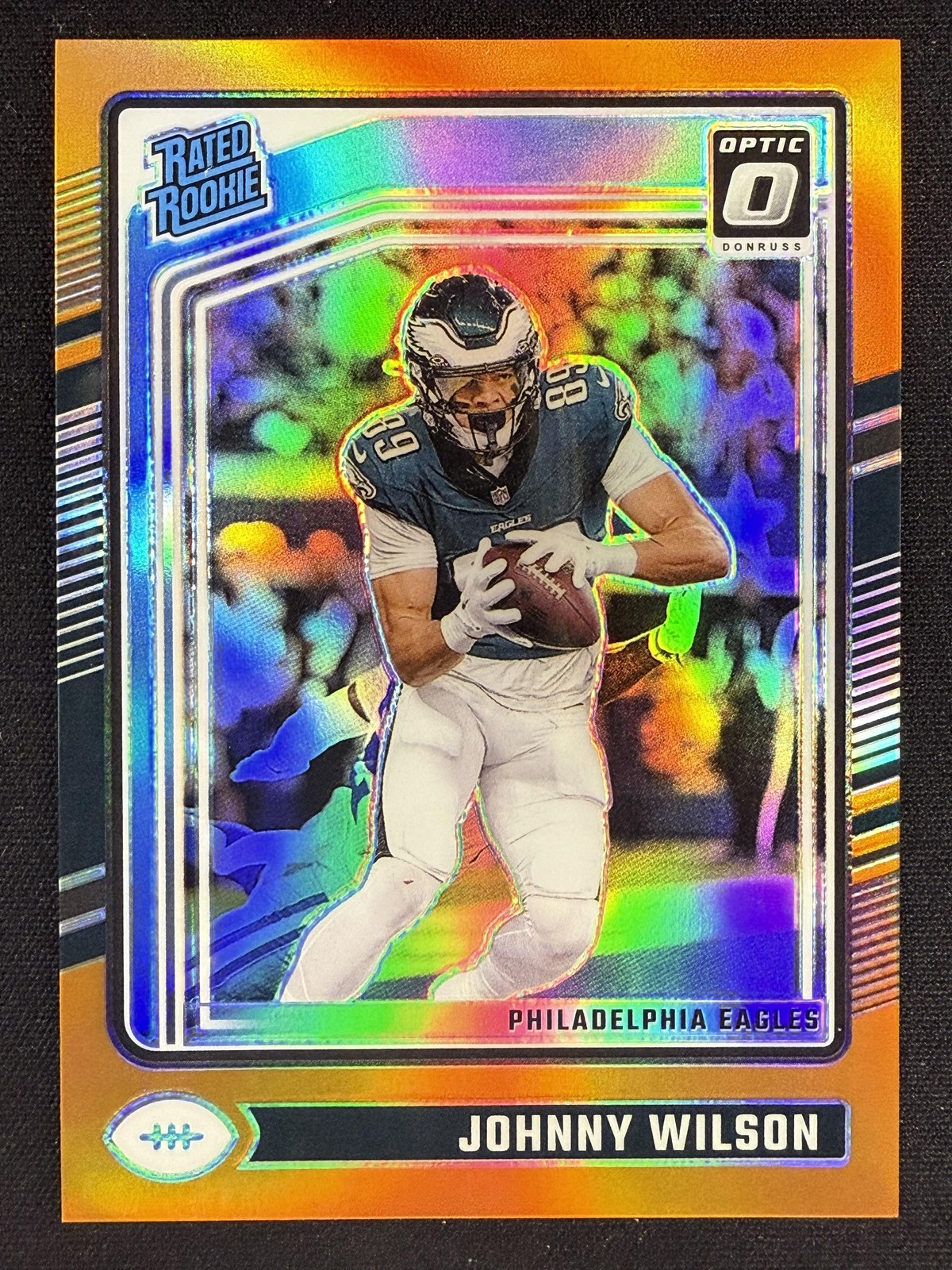 2024 Panini Donruss Optic #256 Johnny Wilson Orange Holo Rookie Prizm #/249