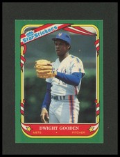 1987 Fleer Star Stickers #48 Dwight Gooden Baseball Card
