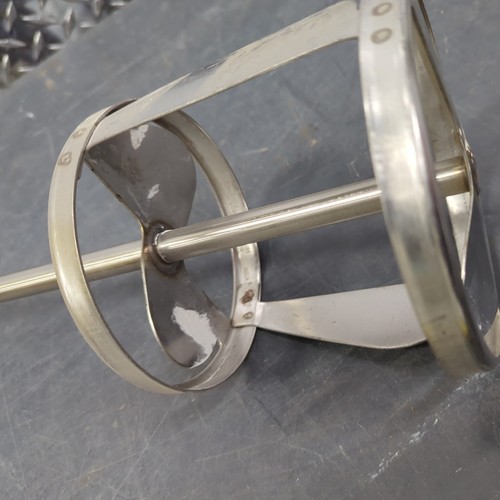 Stainless steel 40"Mixer Shaft(1/2"dia.)w/ Dual 5"dia. circled Propeller Blade