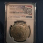 1923 Peace Silver Dollar 100th Anniv Special Label BU MS Unc NGC *2098