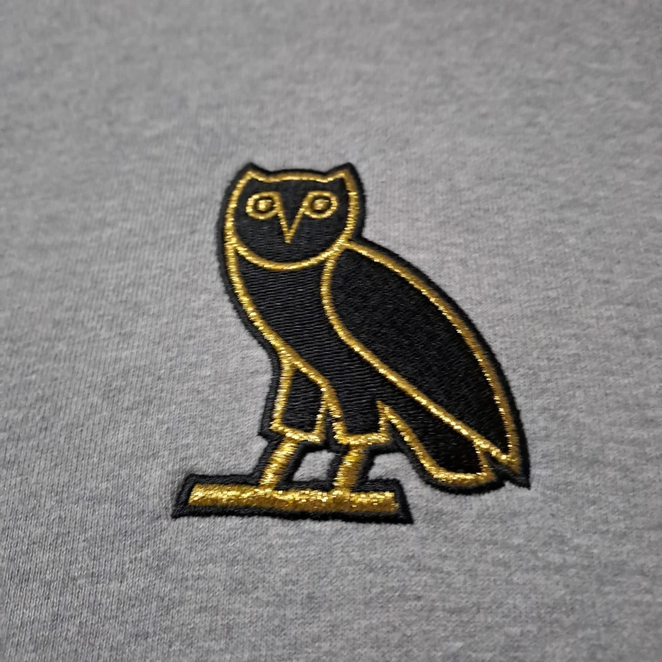 Herren OVO October's Very Own Grey OWL Essential Grey Logo Hoodie Größe Medium - Bild 4 von 4