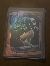 Panini 2025 Prizm Black Pigskin Prizm 209/225 Marshall Faulk #140  Rams