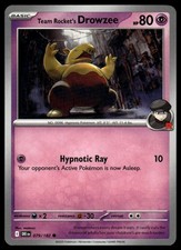 SV10: Destined Rivals #079/182 Team Rocket's Drowzee Pokemon tcg