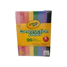 Crayola Construction Paper 96 Sheets, 8 Colors! 9in x 12in