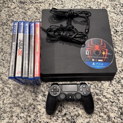 Sony PlayStation 4 slim 500GB console bundle w/6 games - Tested