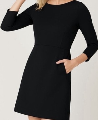 Brand New Black Spanks Sz L ,Shift Dress Back Zipper Pockets Luxury Minimalist