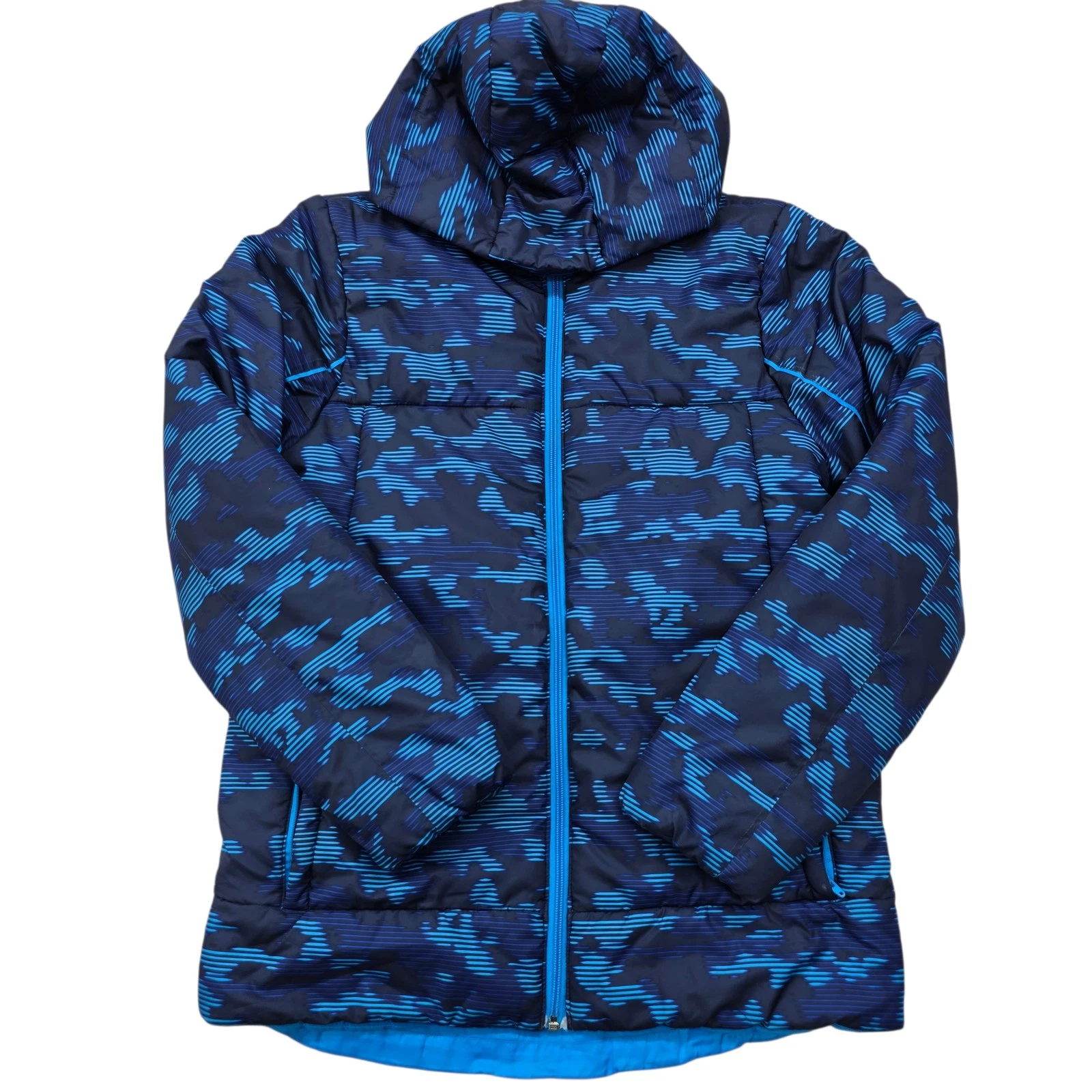 Adidas teens Navy Blue Hooded Puffer Jacket Size 13-14A