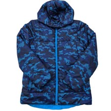 Adidas teens Navy Blue Hooded Puffer Jacket Size 13-14A