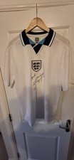 Signed Gazza Paul Gascoigne England Euro 96 Shirt from A1 sporting memoribilia.