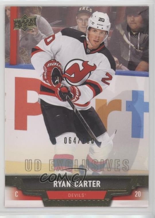 2013-14 Upper Deck UD Exclusives 64/100 Ryan Carter #33 4p5