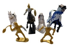 Lot of Medieval Horses  Knights Figures PVC Papo 2004 Mixed Lot