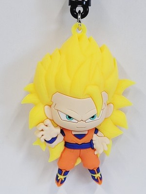 3D Foam Figural Key Chain Clip Monogram Dragon Ball Series 7 Super Saiyan 3 Goku