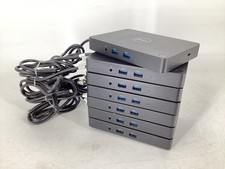 LOT OF 7 DELL USB-C Docking Station WD15 K17A HDMI NO POWER ADAPTER FREE S/H
