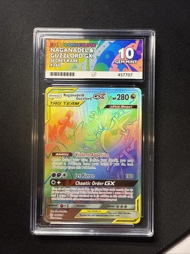 Pokemon TCG Naganadel & Guzzlord GX 260/236 Cosmic Eclipse ACE 10