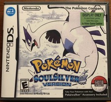Pokemon Soulsilver Nintendo DS Custom Replacement Case ONLY No Game For Display