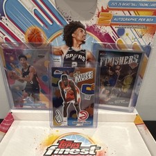 Topps Finest NBA Lot 17 Cards 2025-26 - Mitchell, Booker, Harden, Brunson RC 