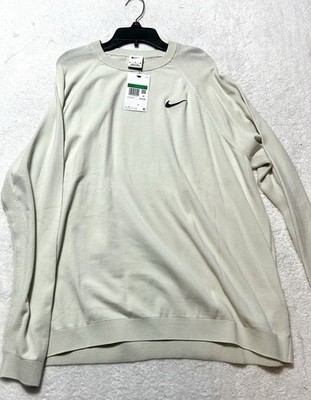 Nike Golf Women's DR5338-072 Tour Knit XL Long Sleeve Lt Gray Sweater (G6)