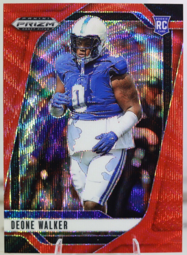 2025 Panini Prizm Draft Picks - Deone Walker Ruby Wave Prizm RC #46