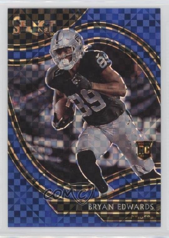 2020 Panini Select Field Level Blue Prizm 17/49 Bryan Edwards #376 uk2