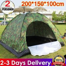 Pop Up Hiking Tent 2 Man Person Family Beach Camping Outdoor Festival Shelter UK