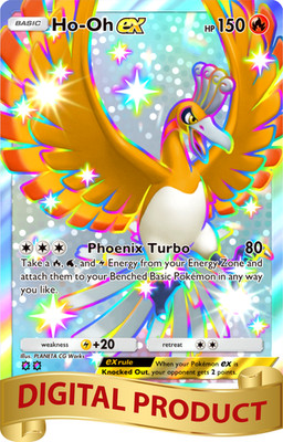 Pokemon Pocket TCG Trading Card 2 Star Shiny Ho-Oh EX Fantastical Parade  DIGITAL | eBay