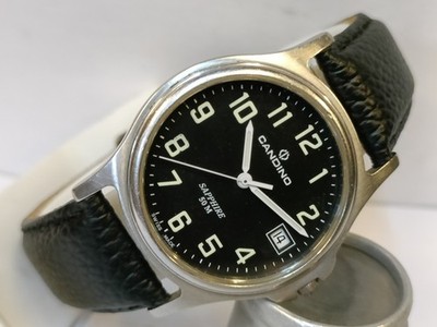 CANDINO QUARTZ BLACK DIAL C1054 SWISS MEN'S WORKING CONDITION