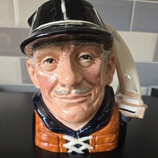 Royal Doulton Yachtsman D6626 Character Jug Large Multicolor Excellent Vintage