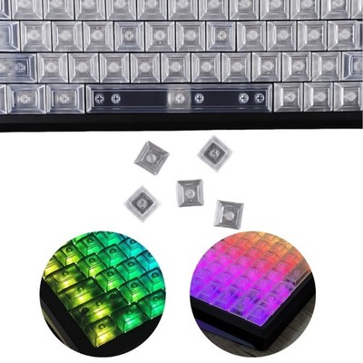 Keycaps DSA Profile Highly Frosted Translucent Keycap Set For 122Keys Keyboards