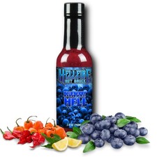 Hellfire Blueberry Hell Hot Sauce with Carolina Reaper Peppers, Gourmet, Awar...