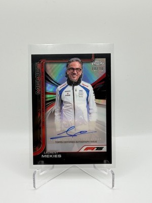 2025 Topps Chrome F1 - Laurent MEKKIES 10/10 BLACK AUTOGRAPH Formula 1 R. Bulls