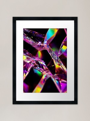 Abstraktes Muster Makro Vision Gl gerahmtes Wandbild Poster Leinwanddruck Bild
