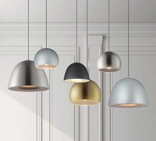 ET2 E24926 Palla 20"W LED Pendant - Dark Grey / Coffee - Picture 4 of 12